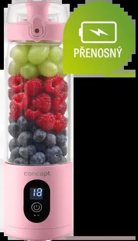 Blender personalny Smoothie bezprzewodowy FitMaker różowy SM4003