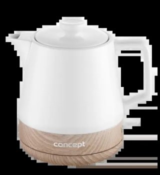 Czajnik elektryczny ceramiczny 1,0 l, biały RK0060