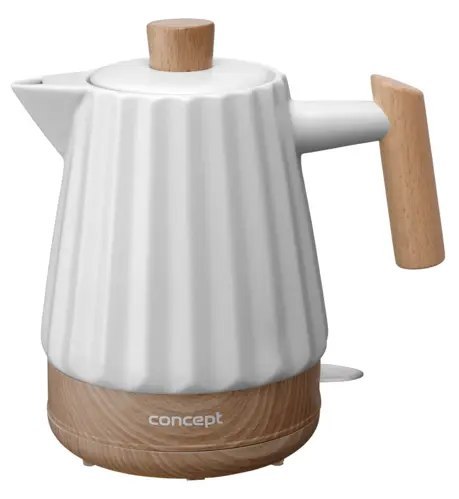 Czajnik elektryczny ceramiczny 1,5 l, biały 1,5 l RK0090 Czajnik elektryczny ceramiczny 1,5 l, biały 1,5 l RK0090