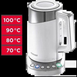 Czajnik elektryczny double wall 1,7 l z termoregulacją biały RK3170