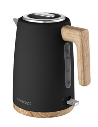 Czajnik elektryczny stal nierdzewna ELWOOD 1,7 l czarny RK3316