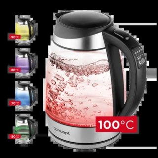 Czajnik elektryczny szklany 1,7 l regulacja temperatury RK4120