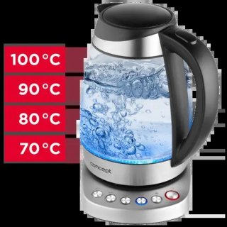 Czajnik elektryczny szklany 1,7 l regulacja temperatury RK4130