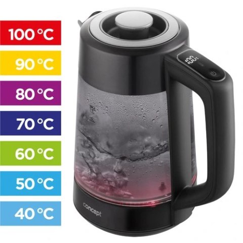 Czajnik elektryczny szklany 1,7 l regulacja temperatury RK4195 Czajnik elektryczny szklany 1,7 l regulacja temperatury RK4195