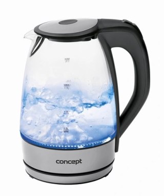 Czajnik elektryczny szklany inox 1,7 l RK4030