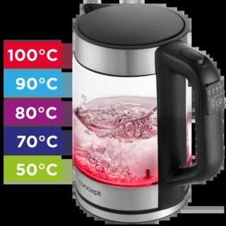 Czajnik elektryczny szklany z regulacją temperatury 1,7 l RK4067