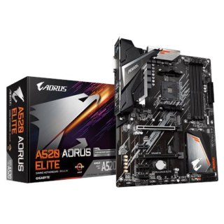 Gigabyte | A520 AORUS ELITE 1.0 | Rodzina procesorów AMD | Gniazdo procesora AM4 | DDR4 DIMM | Gniazda pamięci 4 | Liczba złączy