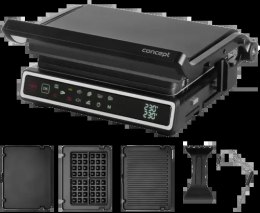 Grill elektryczny z termosondą i płytą do gofrów GE3550