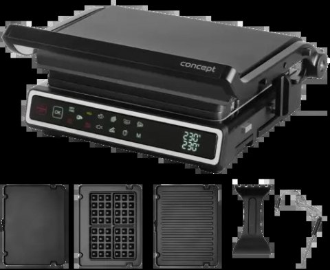 Grill elektryczny z termosondą i płytą do gofrów GE3550 Grill elektryczny z termosondą i płytą do gofrów GE3550