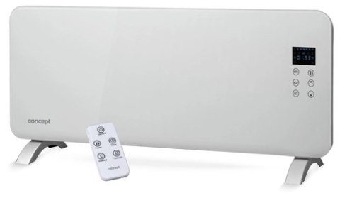 Konwektor elektryczny Concept szkło hart. LED pilot 1000/2000W biały KS4000 Konwektor elektryczny Concept szkło hart. LED pilot 1000/2000W biały KS4000