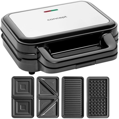 Piekacz do kanapek 4w1 płytki wymienne 900 W SV3070 Piekacz do kanapek 4w1 płytki wymienne 900 W SV3070