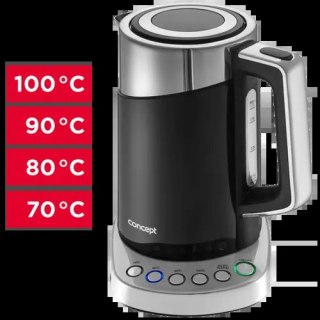 RK3171 Czajnik elektryczny double wall 1,7 l z termoregulacją czarny