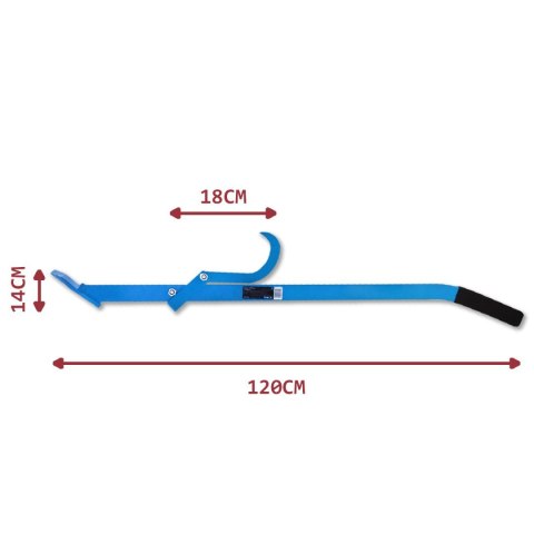 CHWYTAK DO DREWNA HAK OBRAK RĘCZNY 120cm Stalowy do Pni Kłód CHWYTAK DO DREWNA HAK OBRAK RĘCZNY 120cm Stalowy do Pni Kłód