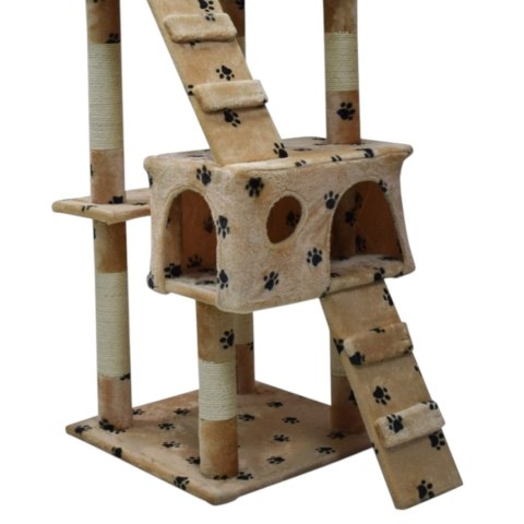 DRAPAK DLA KOTA DUŻY 170cm WYSOKI LEGOWISKO DOMEK SŁUPEK DRZEWKO BEŻOWY DRAPAK DLA KOTA DUŻY 170cm WYSOKI LEGOWISKO DOMEK SŁUPEK DRZEWKO BEŻOWY