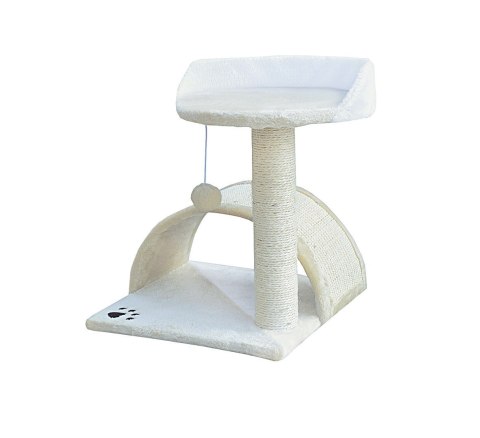 DRAPAK DLA KOTA MAŁY LEGOWISKO SŁUPEK BUDKA HAMAK BEŻOWY 43 CM DRAPAK DLA KOTA MAŁY LEGOWISKO SŁUPEK BUDKA HAMAK BEŻOWY 43 CM