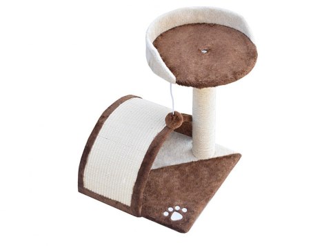 DRAPAK DLA KOTA MAŁY LEGOWISKO SŁUPEK BUDKA HAMAK BRĄZOWY 43 cm DRAPAK DLA KOTA MAŁY LEGOWISKO SŁUPEK BUDKA HAMAK BRĄZOWY 43 cm