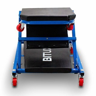 Leżanka Warsztatowa Siedzisko 2w1 Deska warsztatowa Składana Kółka 150kg