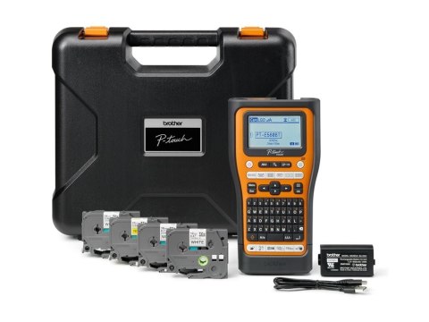 Brother PT-E560BTSP Pro | Drukarka termiczna | Drukarka etykiet | Maksymalny rozmiar papieru ISO serii A Inne | Pomarańczowy / C