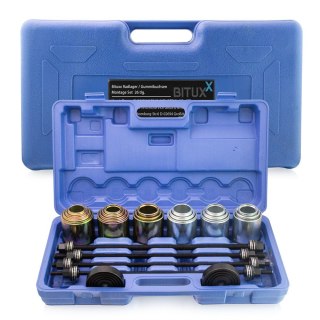 Zestaw Ściągaczy Tulei Łożysk Demontaż Montaż 56x30 cm Stalowy