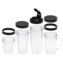 Adler Blender Smoothie Set | AD 4084 | Tabletop | 1200 W | Materiał słoika BPA-Free | Pojemność słoika 0,3+0,5+0,5+0,7 L | Krusz
