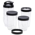 Adler Blender Smoothie Set | AD 4084 | Tabletop | 1200 W | Materiał słoika BPA-Free | Pojemność słoika 0,3+0,5+0,5+0,7 L | Krusz