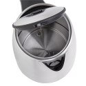 Adler | Czajnik | AD 1340 | Elektryczny | 2200 W | 1,7 L | Stal nierdzewna | Podstawa obrotowa 360° | Inox