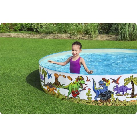 Basen ogrodowy Dinozaury 244 x 46 cm Bestway 55001 Basen ogrodowy Dinozaury 244 x 46 cm Bestway 55001