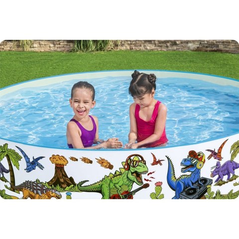 Basen ogrodowy Dinozaury 244 x 46 cm Bestway 55001 Basen ogrodowy Dinozaury 244 x 46 cm Bestway 55001