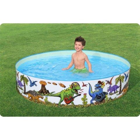 Basen ogrodowy Dinozaury 244 x 46 cm Bestway 55001 Basen ogrodowy Dinozaury 244 x 46 cm Bestway 55001