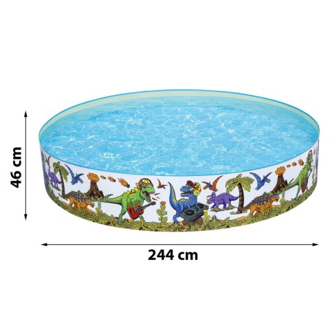 Basen ogrodowy Dinozaury 244 x 46 cm Bestway 55001 Basen ogrodowy Dinozaury 244 x 46 cm Bestway 55001