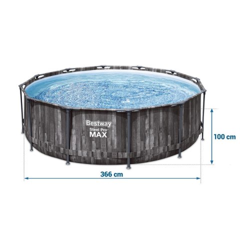 Basen ogrodowy stelażowy 366 x 100 cm 10w1 Bestway 5614X Basen ogrodowy stelażowy 366 x 100 cm 10w1 Bestway 5614X