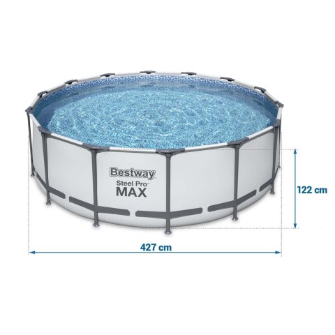 Basen ogrodowy stelażowy 427 x 122 cm 19w1 Bestway 5612X Basen ogrodowy stelażowy 427 x 122 cm 19w1 Bestway 5612X