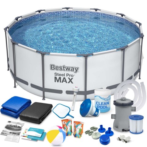 Basen ogrodowy stelażowy 427 x 84 cm 17w1 Bestway 56595 Basen ogrodowy stelażowy 427 x 84 cm 17w1 Bestway 56595