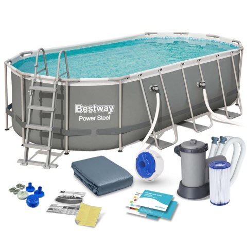 Basen ogrodowy stelażowy 549 x 274 x 122 cm 12w1 Bestway 56710 Basen ogrodowy stelażowy 549 x 274 x 122 cm 12w1 Bestway 56710