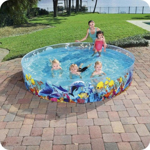 Basen rozporowy dla dzieci rybki 244x46cm Bestway 55031 Basen rozporowy dla dzieci rybki 244x46cm Bestway 55031