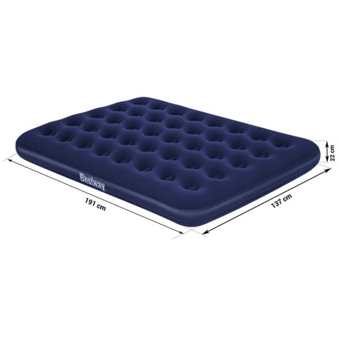 Materac dmuchany 191x132x22 cm z pompką tłokową Bestway 67002 Materac dmuchany 191x132x22 cm z pompką tłokową Bestway 67002