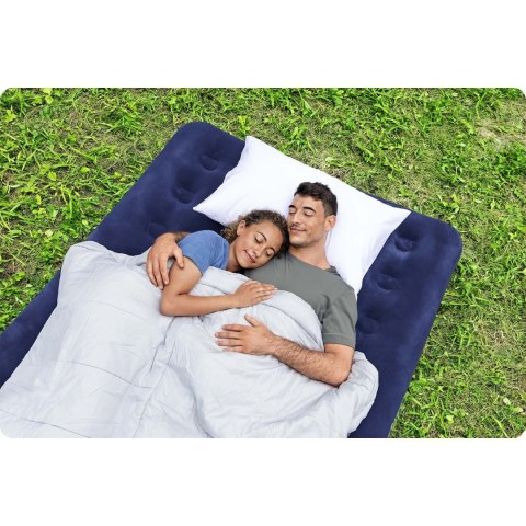 Materac dmuchany 191x132x22 cm z pompką tłokową Bestway 67002 Materac dmuchany 191x132x22 cm z pompką tłokową Bestway 67002