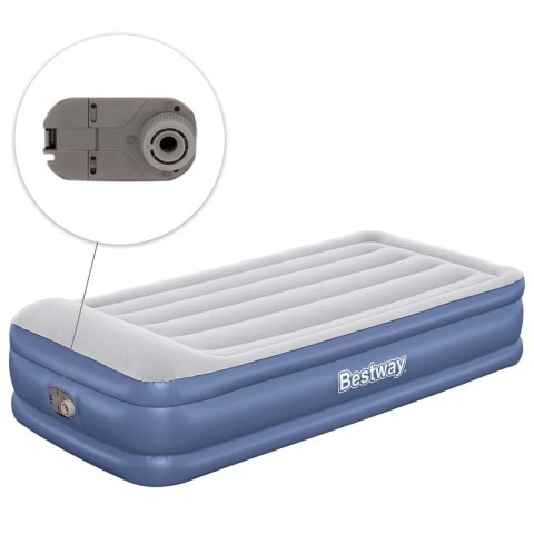 Materac dmuchany 191x97x46 cm z wbudowaną pompką elektryczną Bestway 67628 Materac dmuchany 191x97x46 cm z wbudowaną pompką elektryczną Bestway 67628