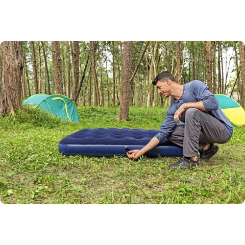 Materac dmuchany 203x152x22 cm z pompką tłokową Bestway 67003 Materac dmuchany 203x152x22 cm z pompką tłokową Bestway 67003