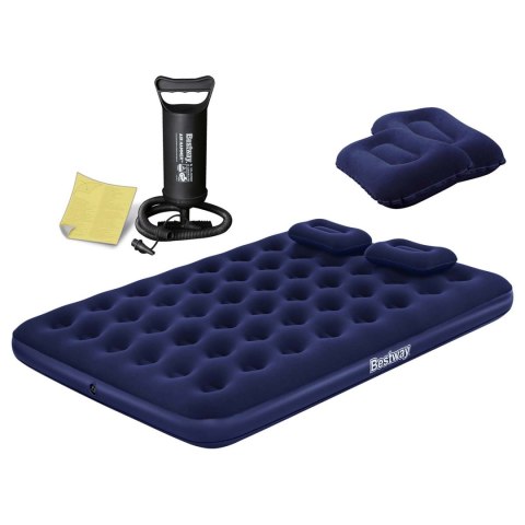 Materac dmuchany 203x152x22 cm z pompką tłokową Bestway 67374 Materac dmuchany 203x152x22 cm z pompką tłokową Bestway 67374