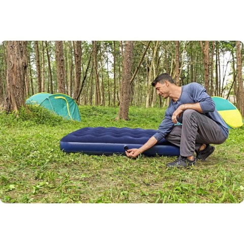Materac dmuchany 203x152x22 cm z pompką tłokową Bestway 67374 Materac dmuchany 203x152x22 cm z pompką tłokową Bestway 67374