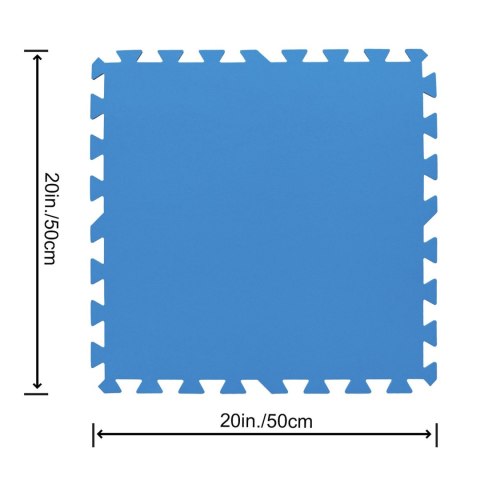 Piankowa mata puzzla pod basen 50 x 50 cm 9 szt Bestway 58220 Piankowa mata puzzla pod basen 50 x 50 cm 9 szt Bestway 58220