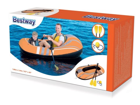 Ponton Hydro-Force Set 188 x 98 cm wiosła + pompka Bestway 61062 Ponton Hydro-Force Set 188 x 98 cm wiosła + pompka Bestway 61062
