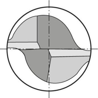 Frez trzpien. SL DIN6527 pelnow.,FIRE2-os.,chwytHB12mm GÜHRING