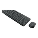 Logitech | MK235 | Zestaw klawiatura i mysz | Bezprzewodowy | Mysz w zestawie | Baterie w zestawie | USA | Czarny | 475 g