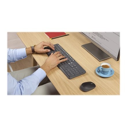 Logitech | MK235 | Zestaw klawiatura i mysz | Bezprzewodowy | Mysz w zestawie | Baterie w zestawie | USA | Czarny | 475 g Logitech | MK235 | Zestaw klawiatura i mysz | Bezprzewodowy | Mysz w zestawie | Baterie w zestawie | USA | Czarny | 475 g