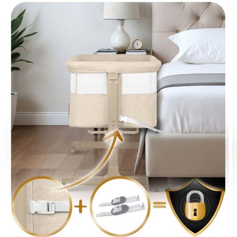 Łóżeczko dziecięce składane turystyczne dostawka Nukido NK-243