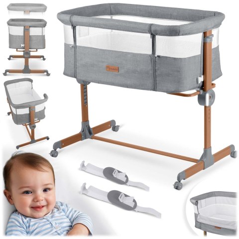 Łóżeczko dziecięce składane turystyczne dostawka Nukido NK-243