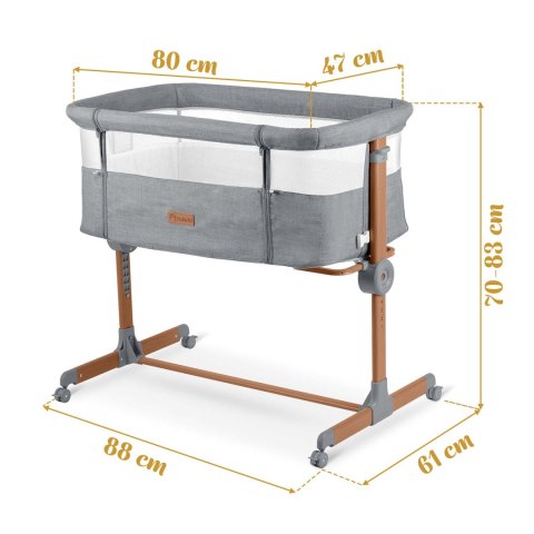 Łóżeczko dziecięce składane turystyczne dostawka Nukido NK-243