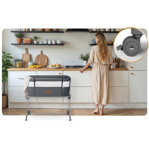 Łóżeczko dziecięce składane turystyczne dostawka Nukido NK-243